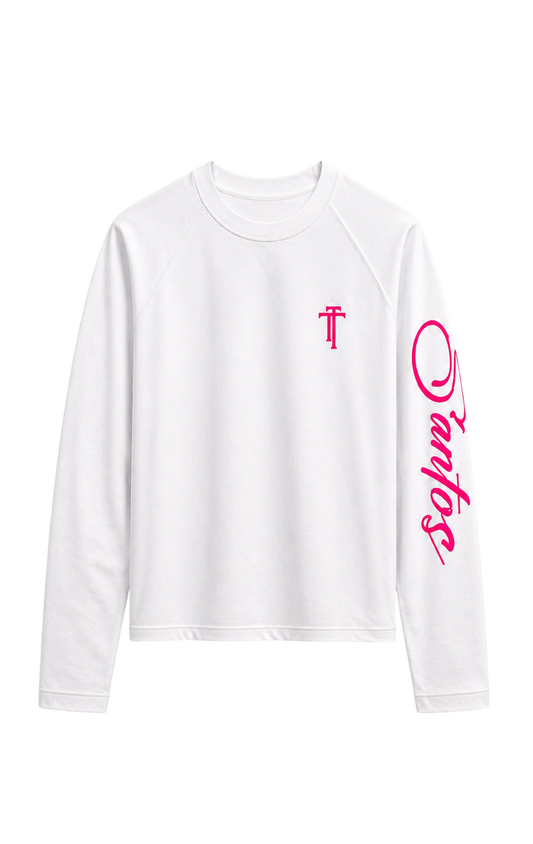 LONGSLEEVE WHITE PINK