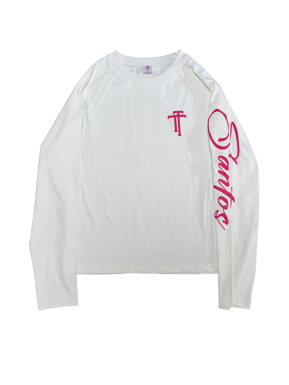 LONG SLEEVE WHITE PINK