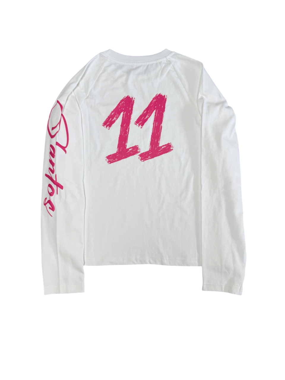 LONG SLEEVE WHITE PINK